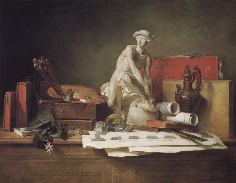 Jean Baptiste Simeon Chardin And draw a Medal Spain oil painting art